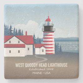 West Quoddy Head Lighthouse Steinuntersetzer