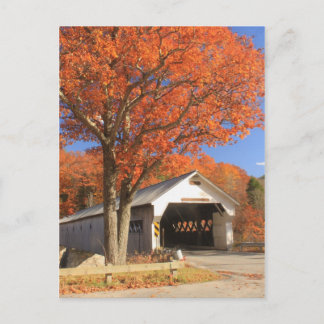 West River Covered Bridge und Oak Vermont Postkarte