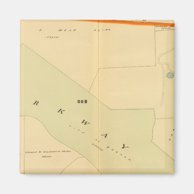 West Roxbury, Massachusetts 4 Magnet (Vorne)