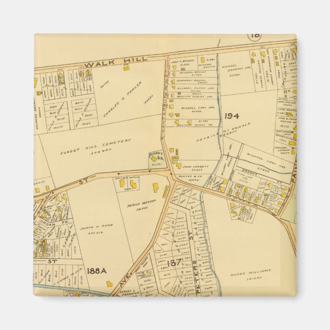 West Roxbury, Massachusetts 5 Magnet (Vorne)