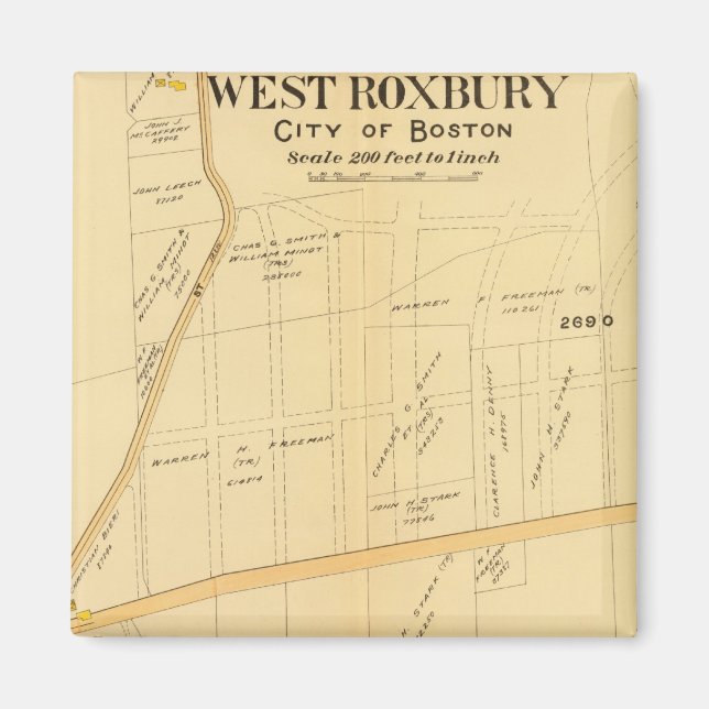 West Roxbury, Massachusetts Magnet (Vorne)