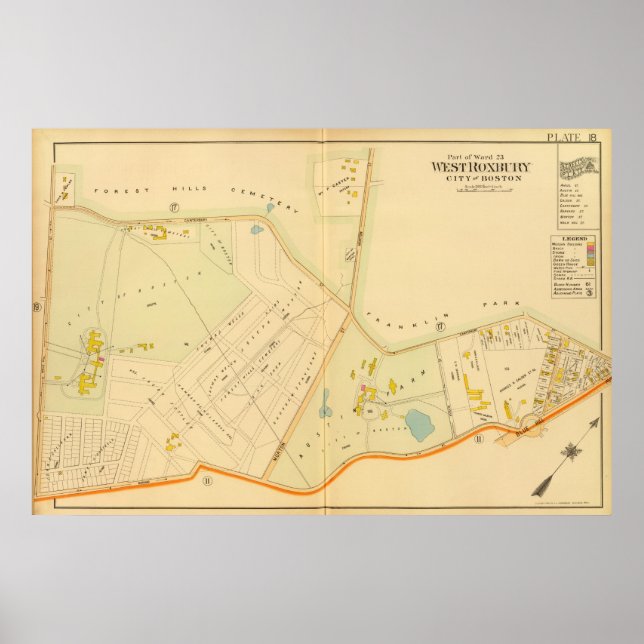 West Roxbury, Massachusetts Poster (Vorne)