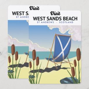 West Sands Beach, St Andrews Schottland Einladung