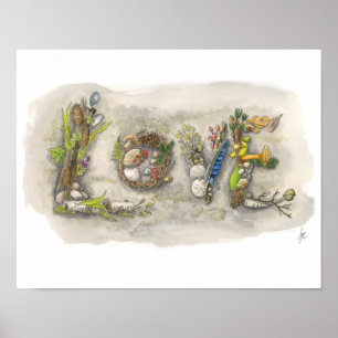 West Seattle Lincoln Park Poster "Liebe Rock"