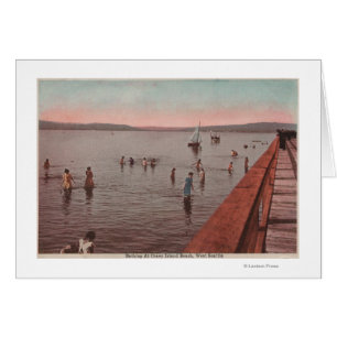 West Seattle, WA - Baden am Coney Island Beach