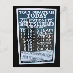 West Somerset Bahn, Bahnhof Minehead Postkarte