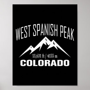 West Spanish Peak Colorado Klettergipfel Club Ou Poster