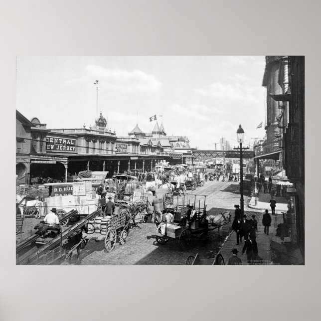West Street, New York City: 1901 Poster (Vorne)