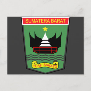 West Sumatra, Indonesien Postkarte
