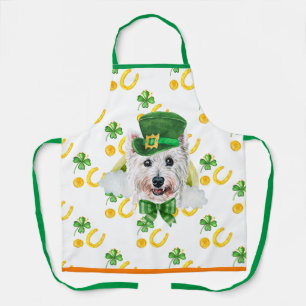 West Terrier Feiertagsdekoration St. Patrick's Day Schürze
