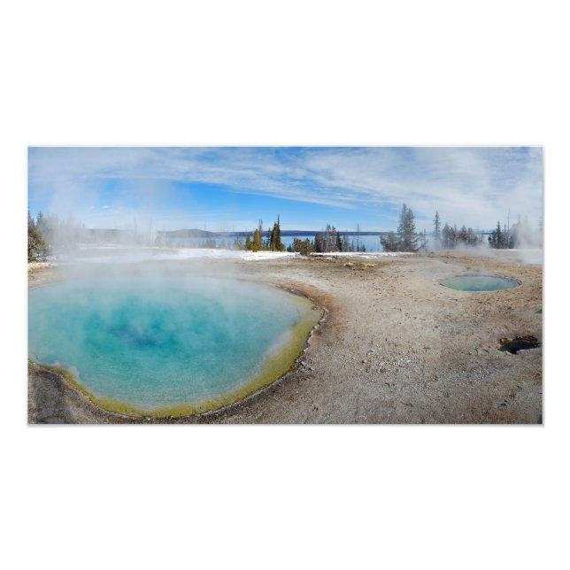 West Thumb Caldera Yellowstone Nationalpark Fotodruck (Vorne)