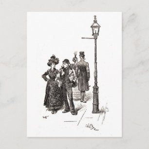 West und East End von London Postkarte