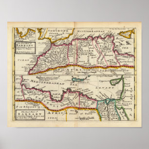 West- und Ostteil von Barbary Poster