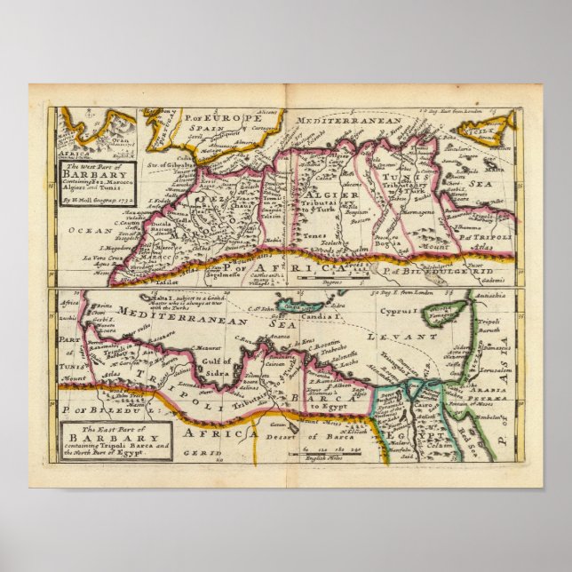 West- und Ostteil von Barbary Poster (Vorne)