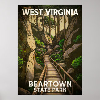West Virginia Beartown Staat Park V02 Poster