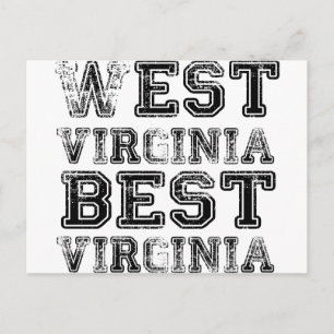 West Virginia Best Virginia Postkarte