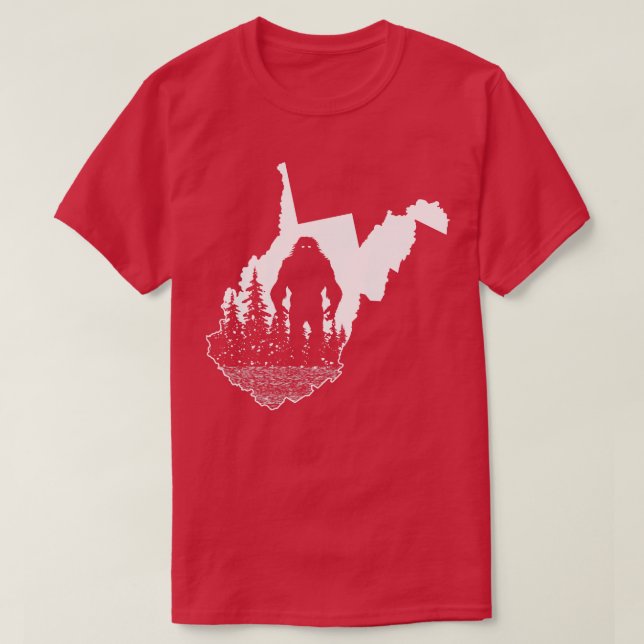 West Virginia Bigfoot T-Shirt (Design vorne)