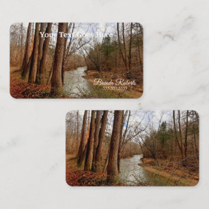 West Virginia Creek Fotografy Business Cards Visitenkarte