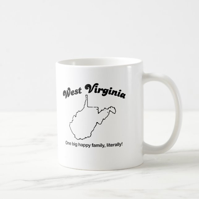 West Virginia - eine große Familie buchstäblich Kaffeetasse (Rechts)