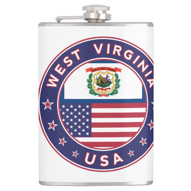 West Virginia Flachmann (Vorderseite)