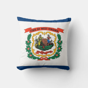 West Virginia Flag American MoJo Pillow Kissen