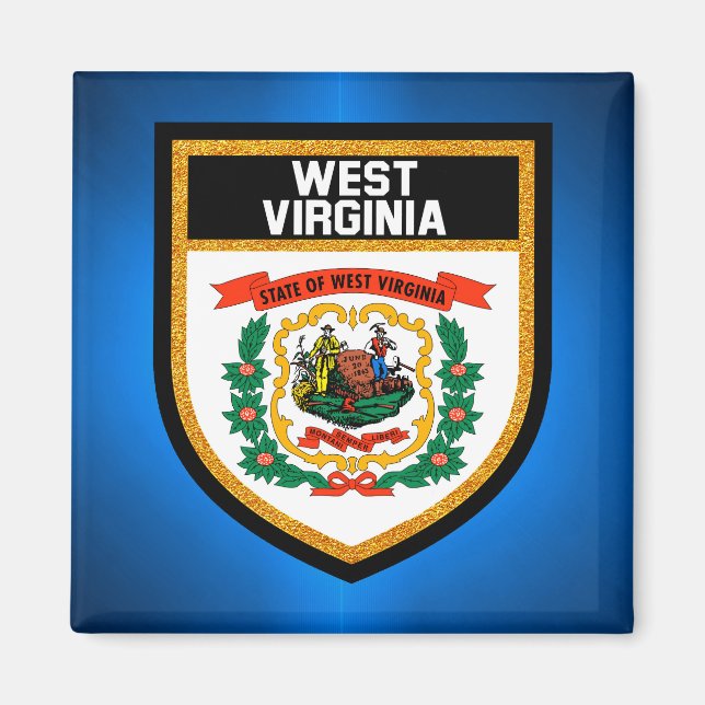 West Virginia Flag Magnet (Vorne)