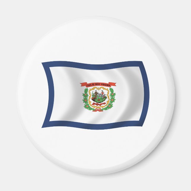 West-Virginia-Flag-Magnet Magnet (Vorne)