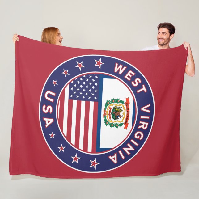 West Virginia Fleecedecke (Beispiel)