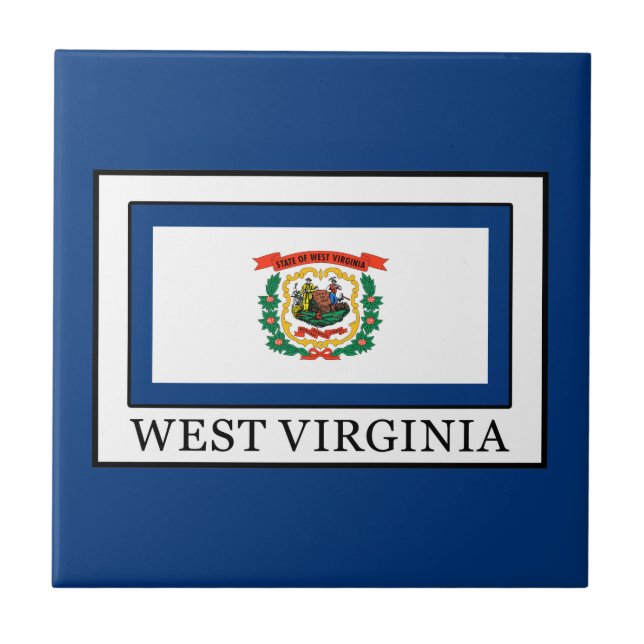 West Virginia Fliese (Vorderseite)