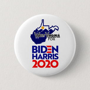 West Virginia für Biden Harris 2020 Button