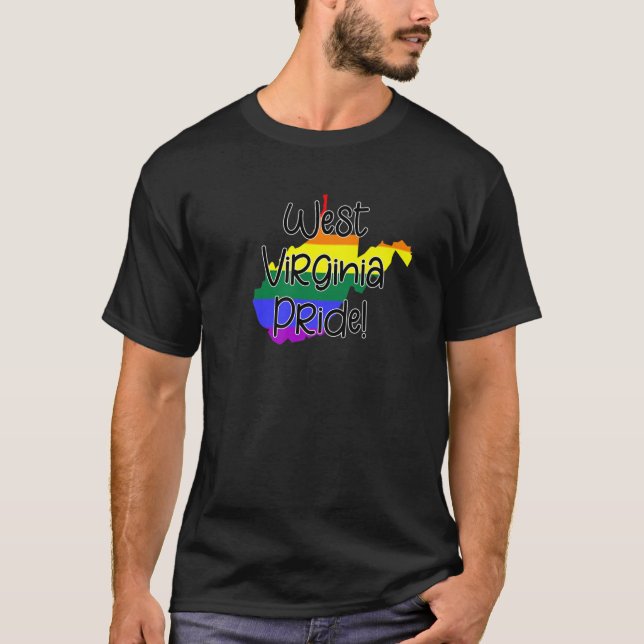 West Virginia Gay Pride T-Shirt (Vorderseite)