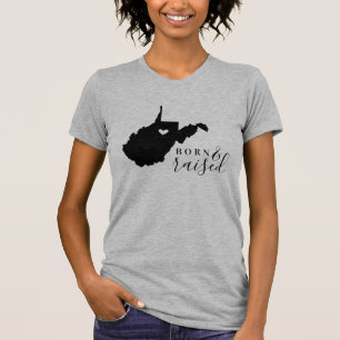 West Virginia Geborene und aufgewachsene Staat T-S T-Shirt