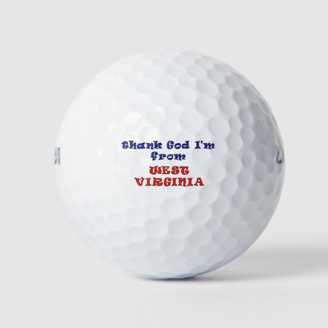 West Virginia Golfball (Vorderseite)