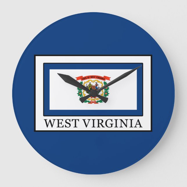 West Virginia Große Wanduhr (Vorderseite)