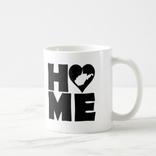 West Virginia Home Heart State Tasse oder Reisebec