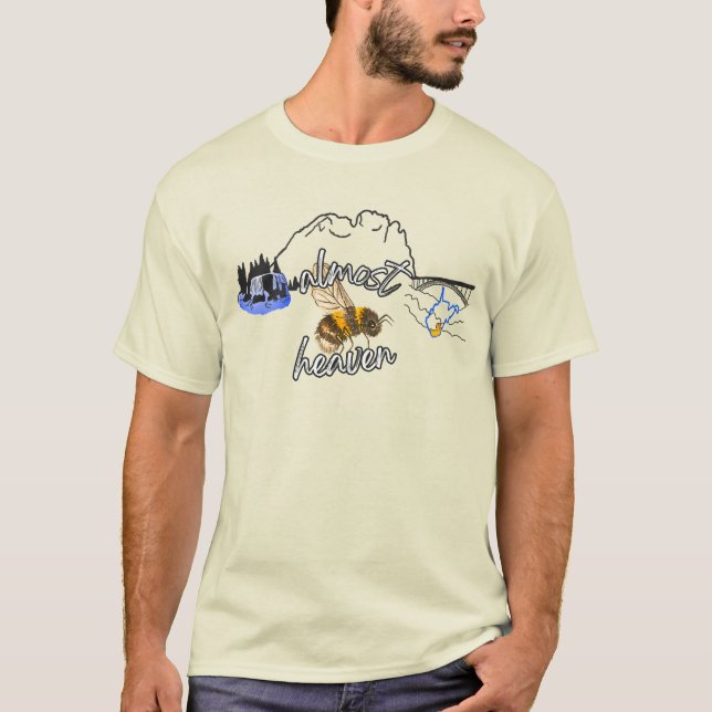 West Virginia Honey Bee T - Shirt (Vorderseite)