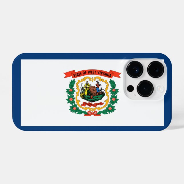 West Virginia iPhone 14 Pro Hülle (Rückseite (Horizontal))