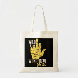 West Virginia Karte WV Middle Finger Funny WV Souv Tragetasche