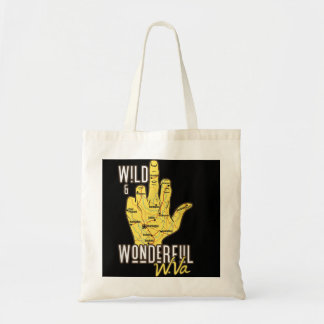 West Virginia Karte WV Middle Finger Funny WV Souv Tragetasche