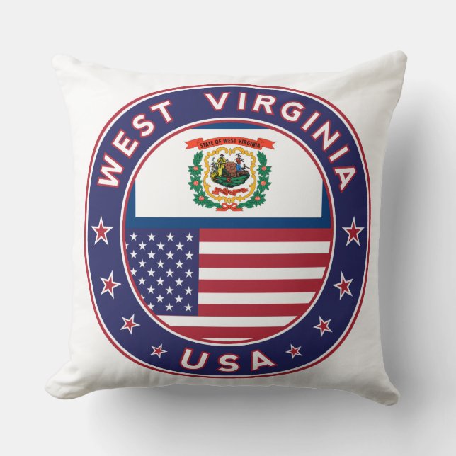 West Virginia Kissen (Vorderseite)