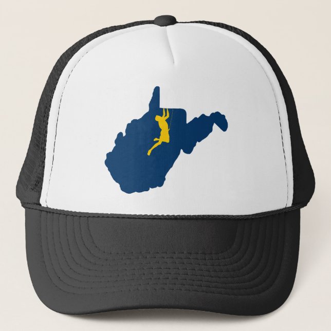 West Virginia Klettern Truckerkappe (Vorderseite)