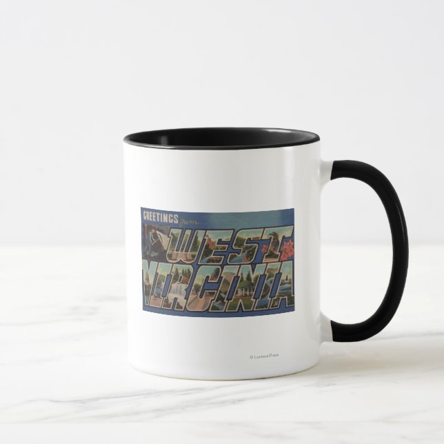 West Virginia (Kohlebergwerk) - Große Briefszenen Tasse (Rechts)