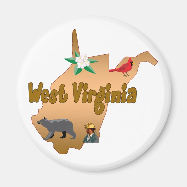 West Virginia Magnet (Vorne)
