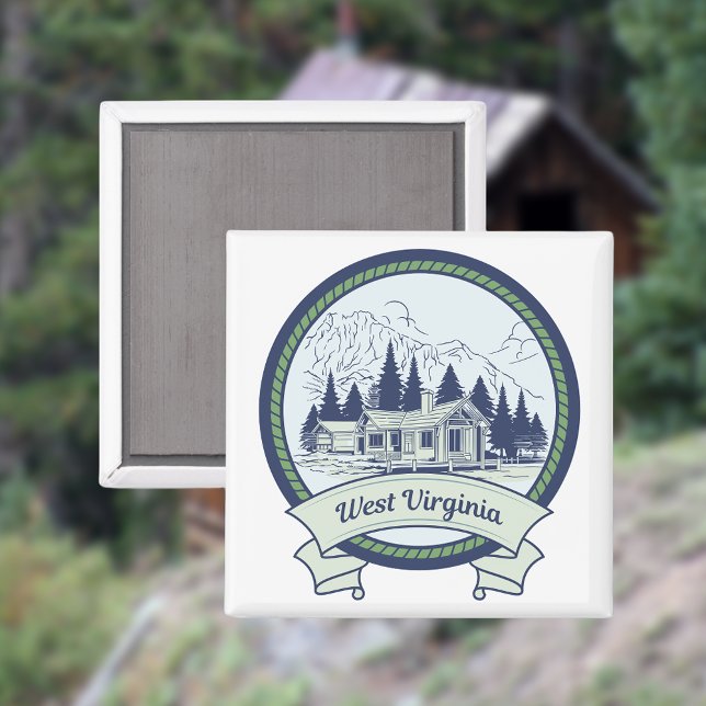 West Virginia Mountains Magnet (Von Creator hochgeladen)
