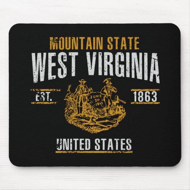 West Virginia Mousepad (Vorne)