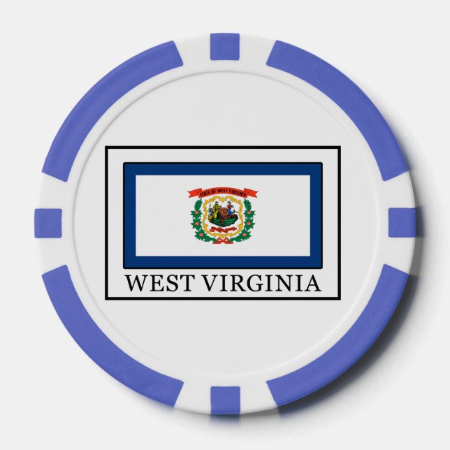 West Virginia Pokerchips (Vorderseite)