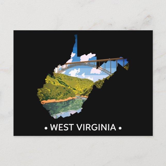 West Virginia Postcard Postkarte (Vorderseite)