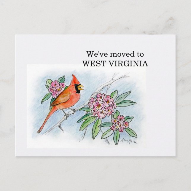 West Virginia Postkarte (Vorderseite)
