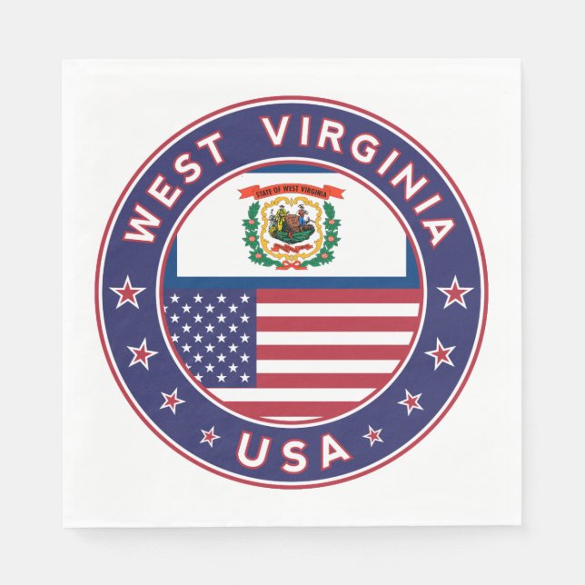 West Virginia Serviette (Vorderseite)