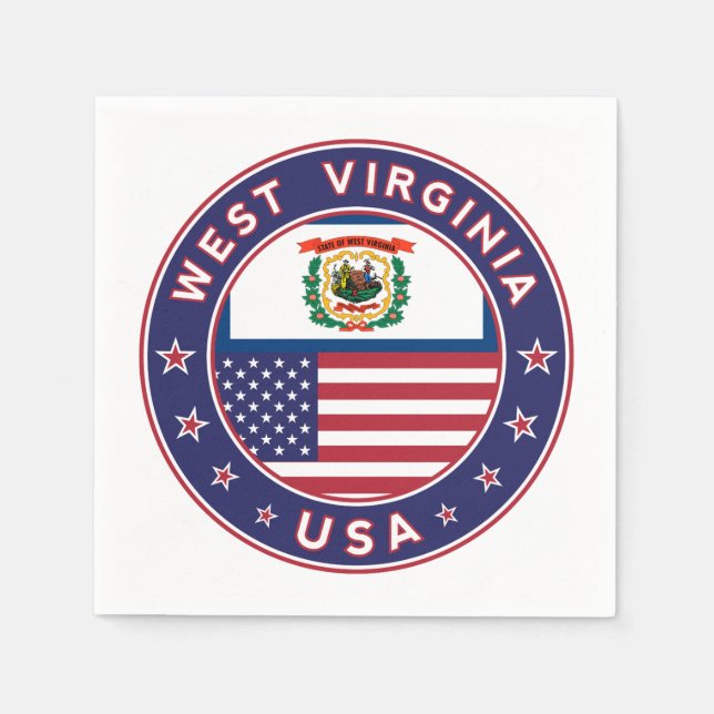 West Virginia Serviette (Vorderseite)